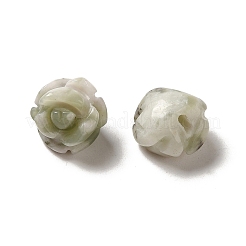 Natural Peace Jade Carved Flower Scattered Beads&nbsp;G-O156-B-34