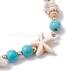 Shell Beaded Bracelets&nbsp;BJEW-TA00589-02