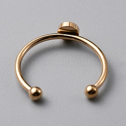 304 Stainless Steel Cuff Ring Components&nbsp;FIND-WH0129-74A-RG
