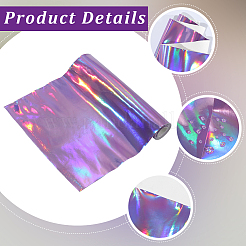 Laser PU Leather Fabric&nbsp;AJEW-WH20816-059C