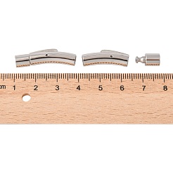 Tarnish Resistant 304 Stainless Steel Bayonet Clasps&nbsp;STAS-G157-02P-6mm