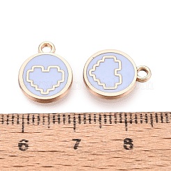 Alloy Enamel Pendants&nbsp;ENAM-Q002-01G-02