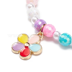 5Pcs 5 Style Round & Heart & Clover Beaded Bracelets Set&nbsp;BJEW-JB08929