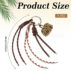 PU Leather & Nylon Cord Pendant Decorations&nbsp;HJEW-MA00052