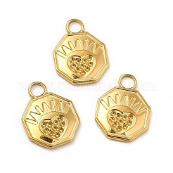 304 Stainless Steel Pendant Rhinestone Settings&nbsp;STAS-P312-06G