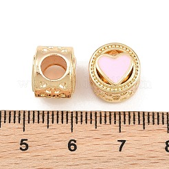 Alloy Enamel European Beads&nbsp;AL-CBAC2D3-22G-01