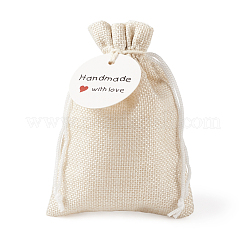 Burlap Packing Pouches Drawstring Bags&nbsp;ABAG-TA0001-14