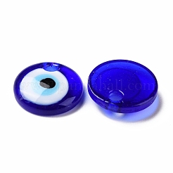Handmade Lampwork Evil Eye Pendants&nbsp;LAMP-E106-02G