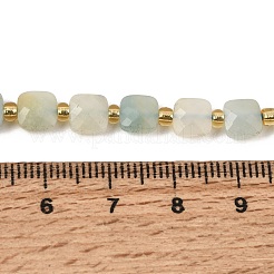 Natural Flower Amazonite Beads Strands&nbsp;GG-CBA96AE-A07-6x6mm