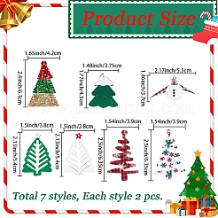 14Pcs 7 Styles PU Leather Big Pendants&nbsp;FIND-CL0001-24