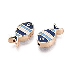 Rack Plating Alloy Enamel Beads&nbsp;ENAM-N071-02G-02