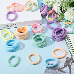Polyester Elastic Hair Ties for Women Girls&nbsp;OHAR-WH0029-07