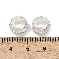 Alloy Rhinestone Clay Pave Beads&nbsp;ALRI-D300-03S-07