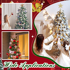 Glitter Iron Christmas Treetop Star Ornament&nbsp;AJEW-WH0031-83