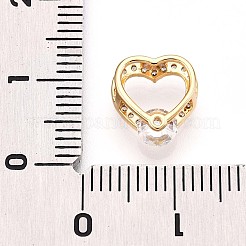 Brass Micro Pave Cubic Zirconia Charms&nbsp;KK-N261-19A-G