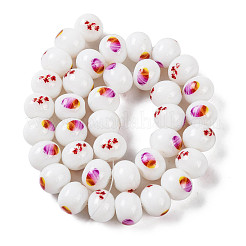 Printing Glass Beads for Necklaces Bracelets Making&nbsp;GLAA-B020-03A-03