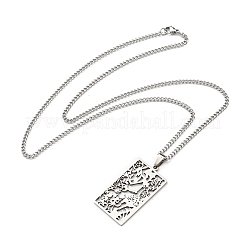 Non-Tarnish 304 Stainless Steel Pendant Necklaces&nbsp;LS-NJEW-L118-02P-02