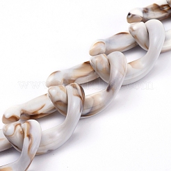 Handmade Acrylic Curb Chains&nbsp;AJEW-JB00605-02