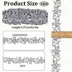 Polyester Embroidery Cloth Iron on/Sew on Patches&nbsp;PATC-WH20001-25B