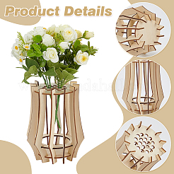 Wooden Vase Building Kits for Flowers Bouquet&nbsp;DIY-WH0899-68A