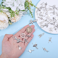 20Pcs Ballet Tibetan Style Alloy Pendants&nbsp;FIND-WH0148-936