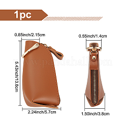 PU Leather Zipper Car Key Case&nbsp;AJEW-WH0348-14B