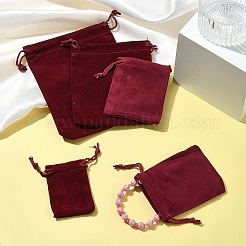 30Pcs Rectangle Velvet Pouches&nbsp;TP-FS0001-02B
