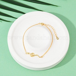 925 Sterling Silver Link Bracelets&nbsp;BJEW-D320-02G