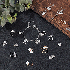 64Pcs 8 Style Alloy Pendant Sets&nbsp;FIND-AR0001-34