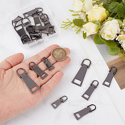 18Pcs 3 Styles Alloy Zipper Pull Tabs&nbsp;FIND-CY0001-83B