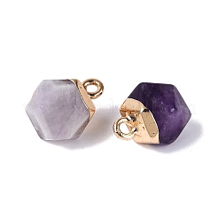 Natural Amethyst Pendants&nbsp;G-N359-18G-05