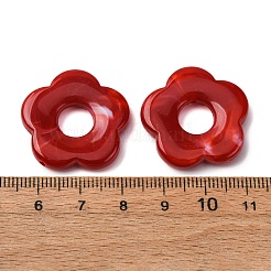1Pair Opaque Resin Beads&nbsp;RESI-H034-18