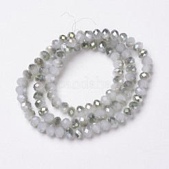 Electroplate Glass Beads Strands&nbsp;X-EGLA-A034-J1mm-S04