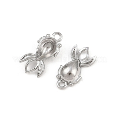 304 Stainless Steel Pendant Cabochon Settings&nbsp;STAS-G356-07P-02