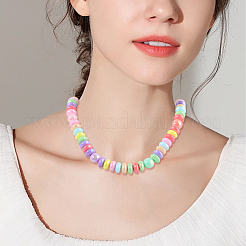 500Pcs UV Plating Opaque Acrylic Beads&nbsp;MACR-PA0001-22