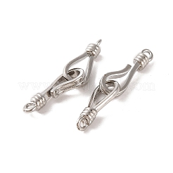 Brass Hook and S-Hook Clasps&nbsp;KK-U016-03P