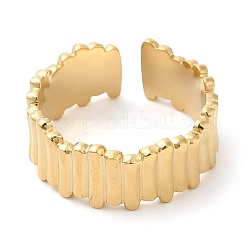 304 Stainless Steel Twist Open Cuff Ring for Women&nbsp;RJEW-I098-19G