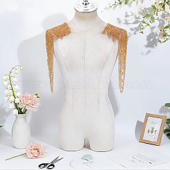 2Pcs Polyester Fringe Shoulder Applique&nbsp;DIY-ME0003-80C