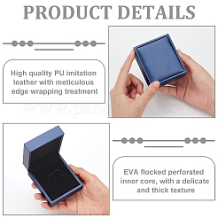 Rectangel PU Imitation Leather Coin Storage Boxes&nbsp;LS-CON-WH0086-102B-02