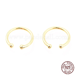 925 Sterling Silver Cuff Earrings&nbsp;EJEW-H124-06G