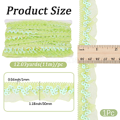Chinlon Pleated Lace Trim&nbsp;OCOR-WH20012-21H