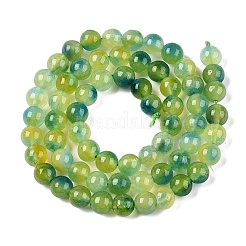 Dyed Natural White Jade Beads Strands&nbsp;G-T138-6mm-210-26