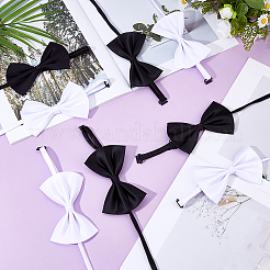 8Pcs 2 Colors Polyester Dog Bow Ties with Adjustable Collar&nbsp;AJEW-FH0005-40B