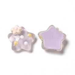 Translucent Resin Cabochons&nbsp;RESI-E034-01C