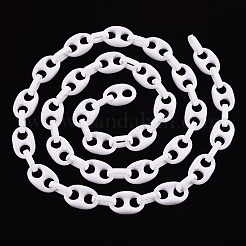 Handmade Opaque Acrylic Coffee Bean Chains&nbsp;LS-CHAC-ZX0001-01K