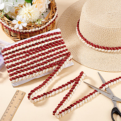 Two Tone Polycotton Braided Rioon&nbsp;OCOR-WH0097-56B