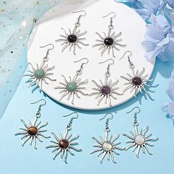 Gemstone Dangle Earrings&nbsp;EJEW-JE05765