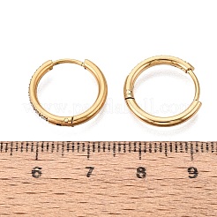 304 Stainless Steel Hoop Earrings&nbsp;STAS-Q113-13G-01