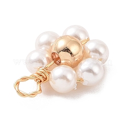 Natural Shell & Pearl Beaded Pendants&nbsp;PALLOY-JF02105-01