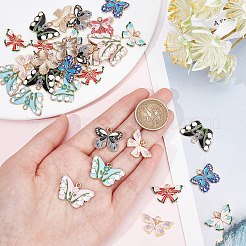 36Pcs 9 Style Alloy Enamel Pendants&nbsp;ENAM-SC0002-89